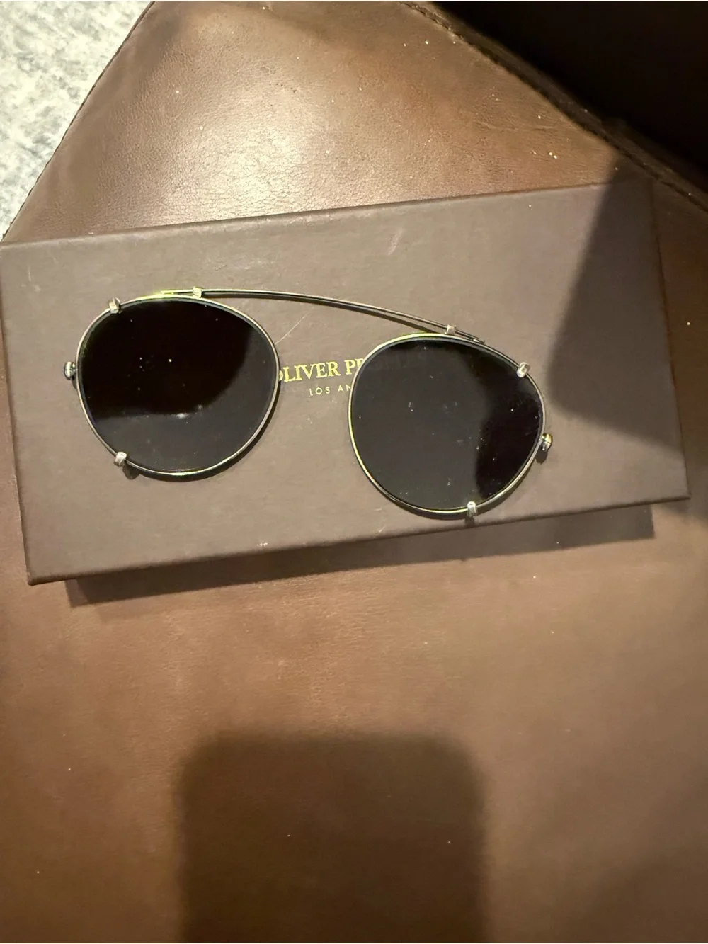 Oliver people 1186C Coleridge clip sunglasses